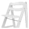 509 Crew Sky White Wooden Adjustable Kid's Chair & Footrest